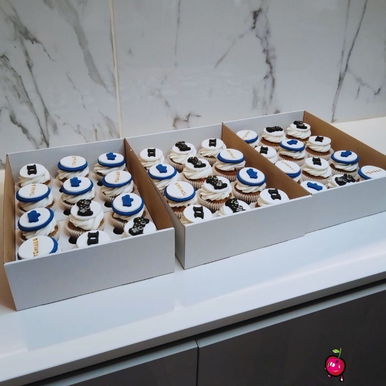 PlayStation Gamer Themed Cupcakes