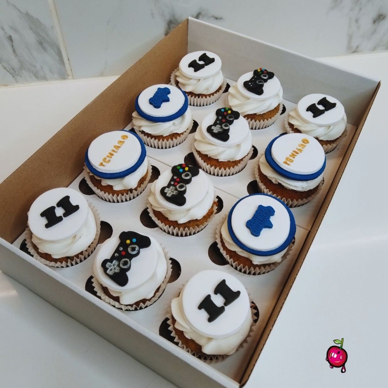 PlayStation Gamer Themed Cupcakes