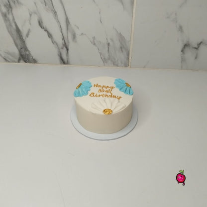 "Happy 30th Birthday" Floral Bento Cake