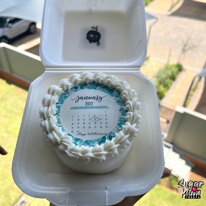 Happy Anniversary Calendar Bento- Lunchbox Cake