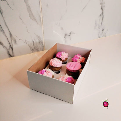 Shades of Pink Birthday Cupcakes