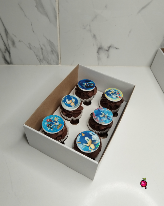 Sonic The Hedgehog Variety Cupcakes