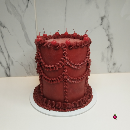 Vintage (& Cherries) Display Cake