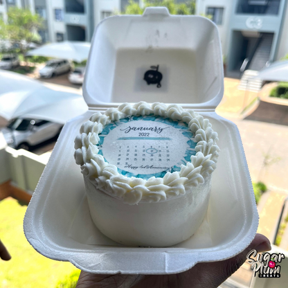 Happy Anniversary Calendar Bento- Lunchbox Cake