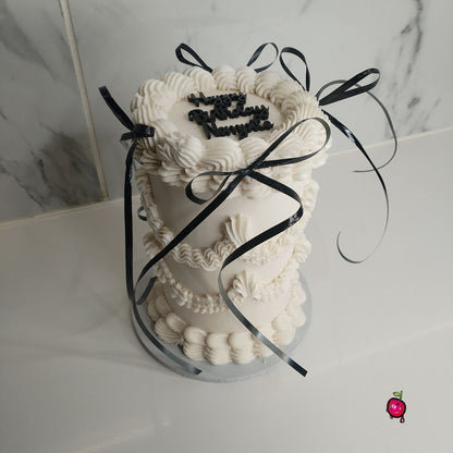 Vintage Ribbon Mini Cake