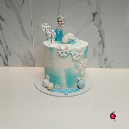 Frozen Elsa Snow Queen Cake - Winter Wonderland Theme
