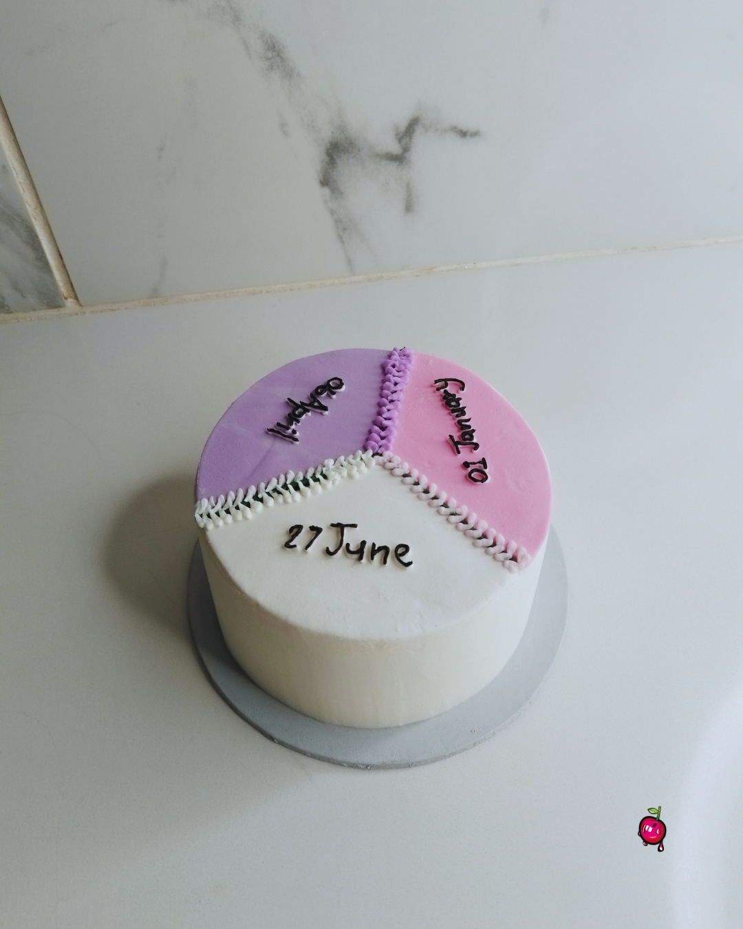 Triple/3-Way Birthday Bento/ Lunchbox Cake