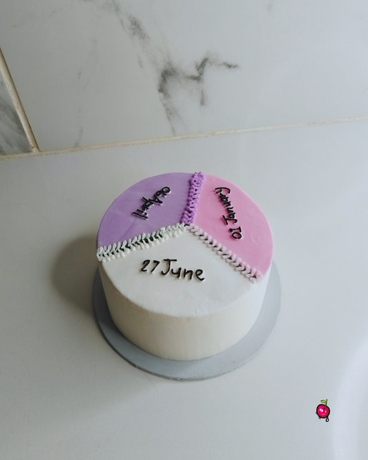 Triple/3-Way Birthday Bento/ Lunchbox Cake