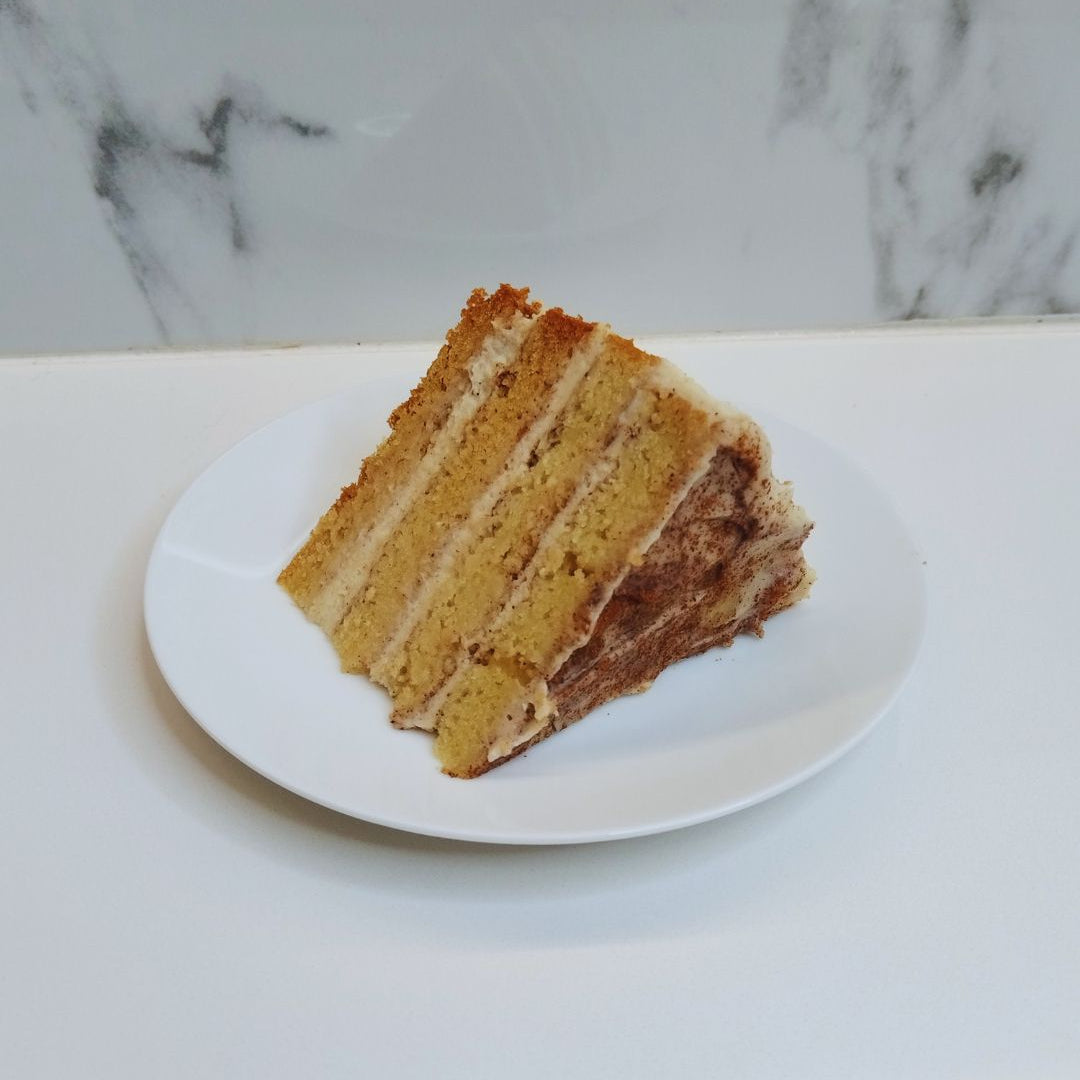 Milk Tart Cake Slice