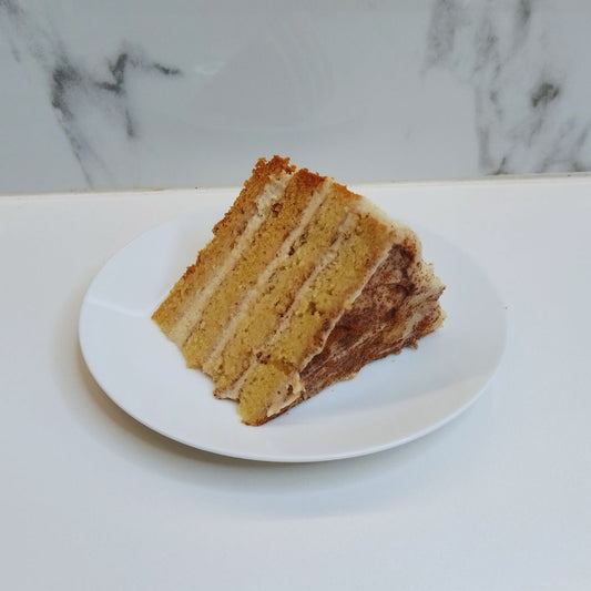 Milk Tart Cake Slice