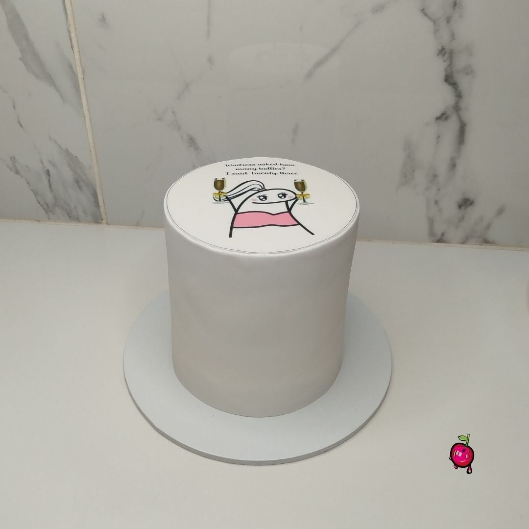 23rd Birthday Cake with Edible Print & Fondant