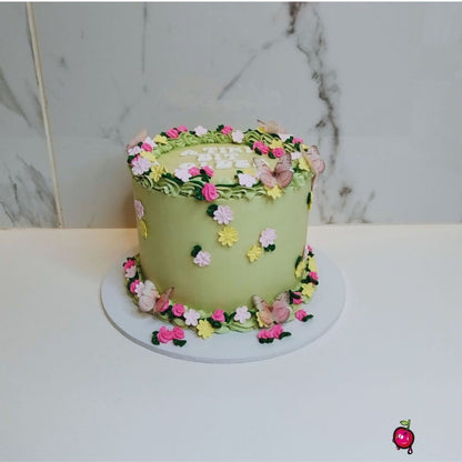 A Tiny Bit Older Floral Birthday Cake