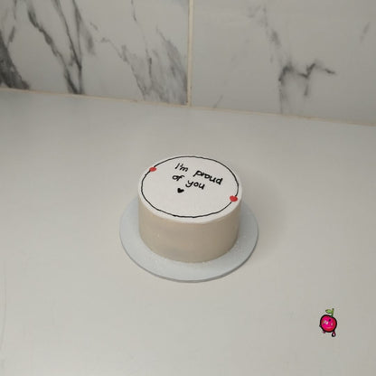 "I'm Proud Of You" Bento Cake