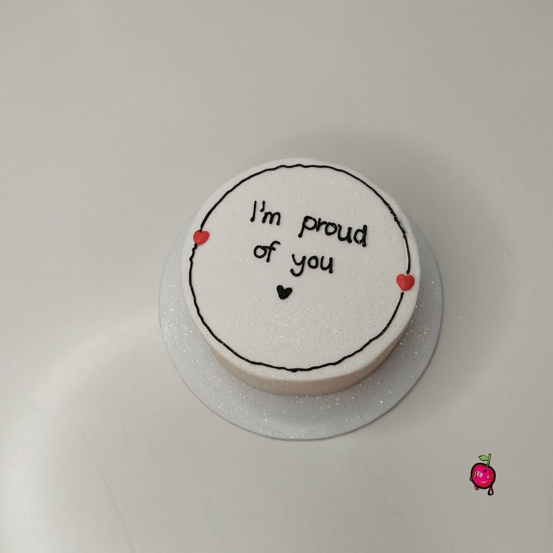 "I'm Proud Of You" Bento Cake