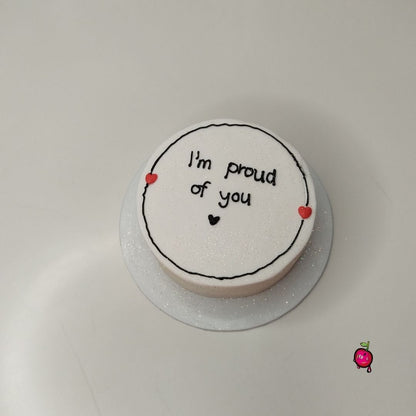 "I'm Proud Of You" Bento Cake