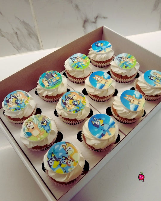 Bluey's Backyard Adventure Cupcakes
