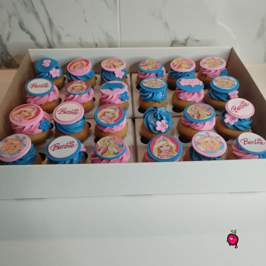 Barbie Pink & Blue Cupcakes