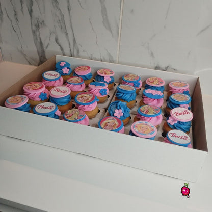 Barbie Pink & Blue Cupcakes