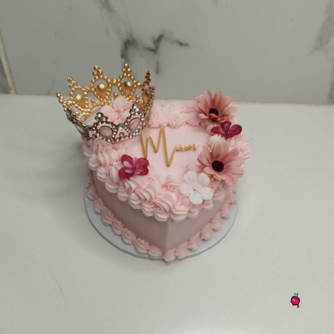Mother's Day Heart Shape Bento Cake