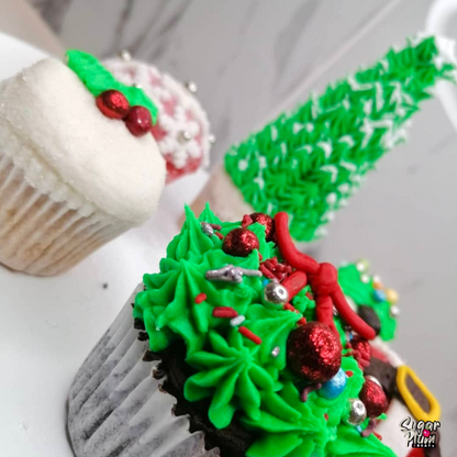 Christmas Snow Themed Cupcakes