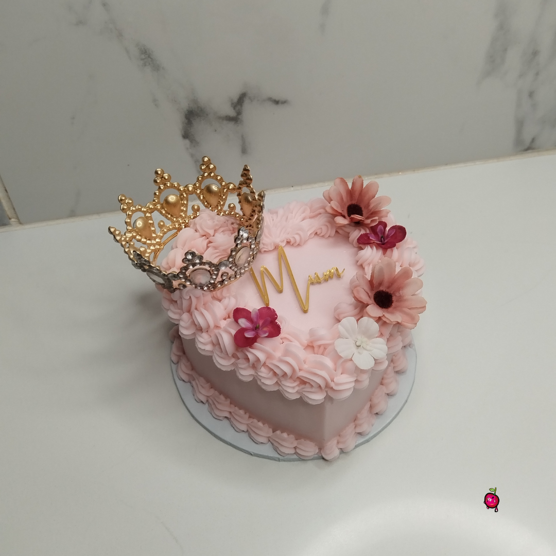Mother's Day Heart Shape Bento Cake