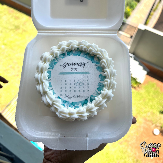 Happy Anniversary Calendar Bento- Lunchbox Cake