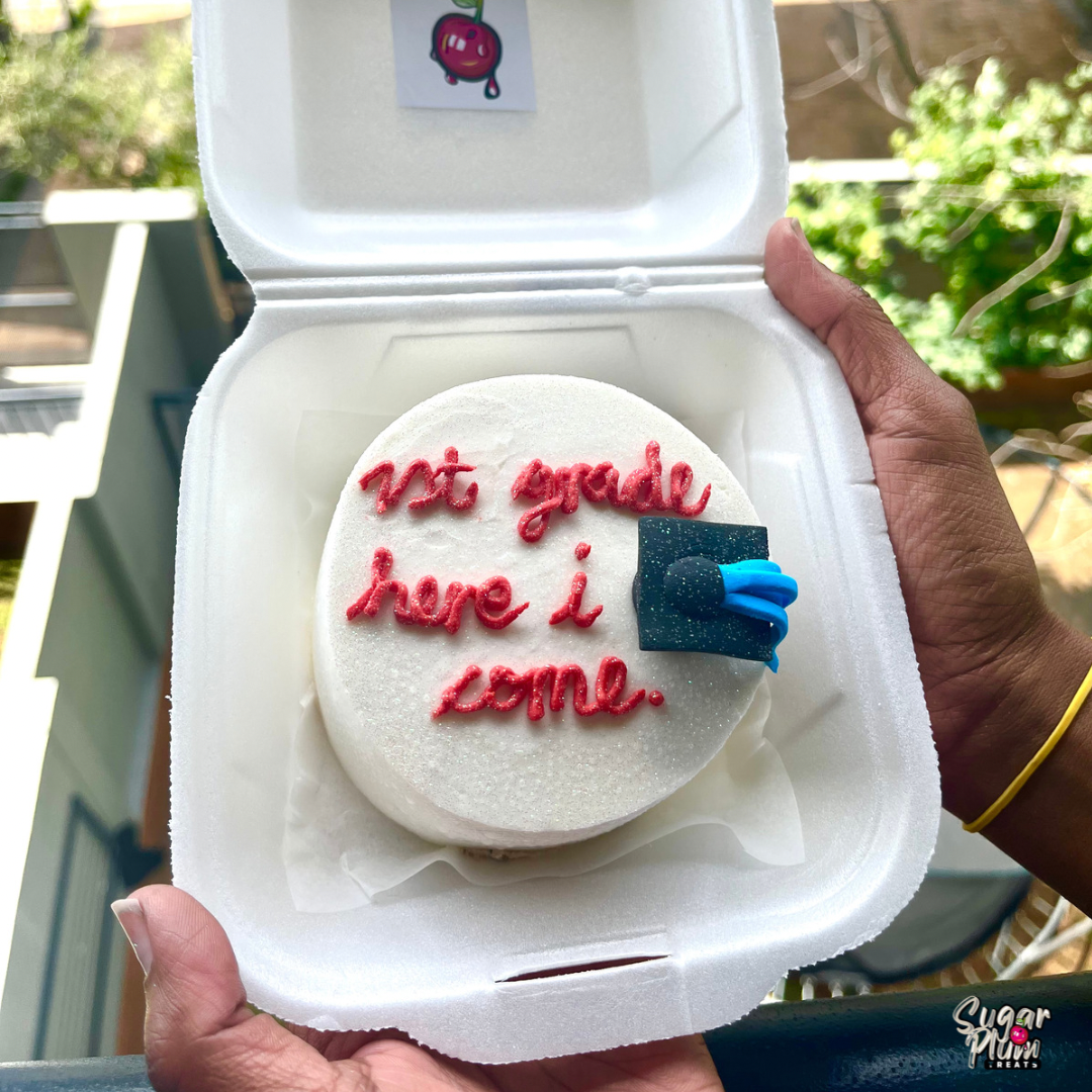 “1st Grade here I come” Bento-Lunchbox Cake