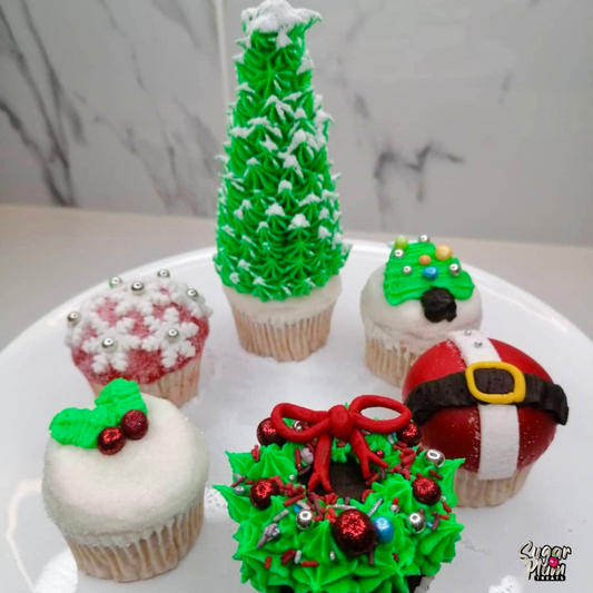 Christmas Snow Themed Cupcakes