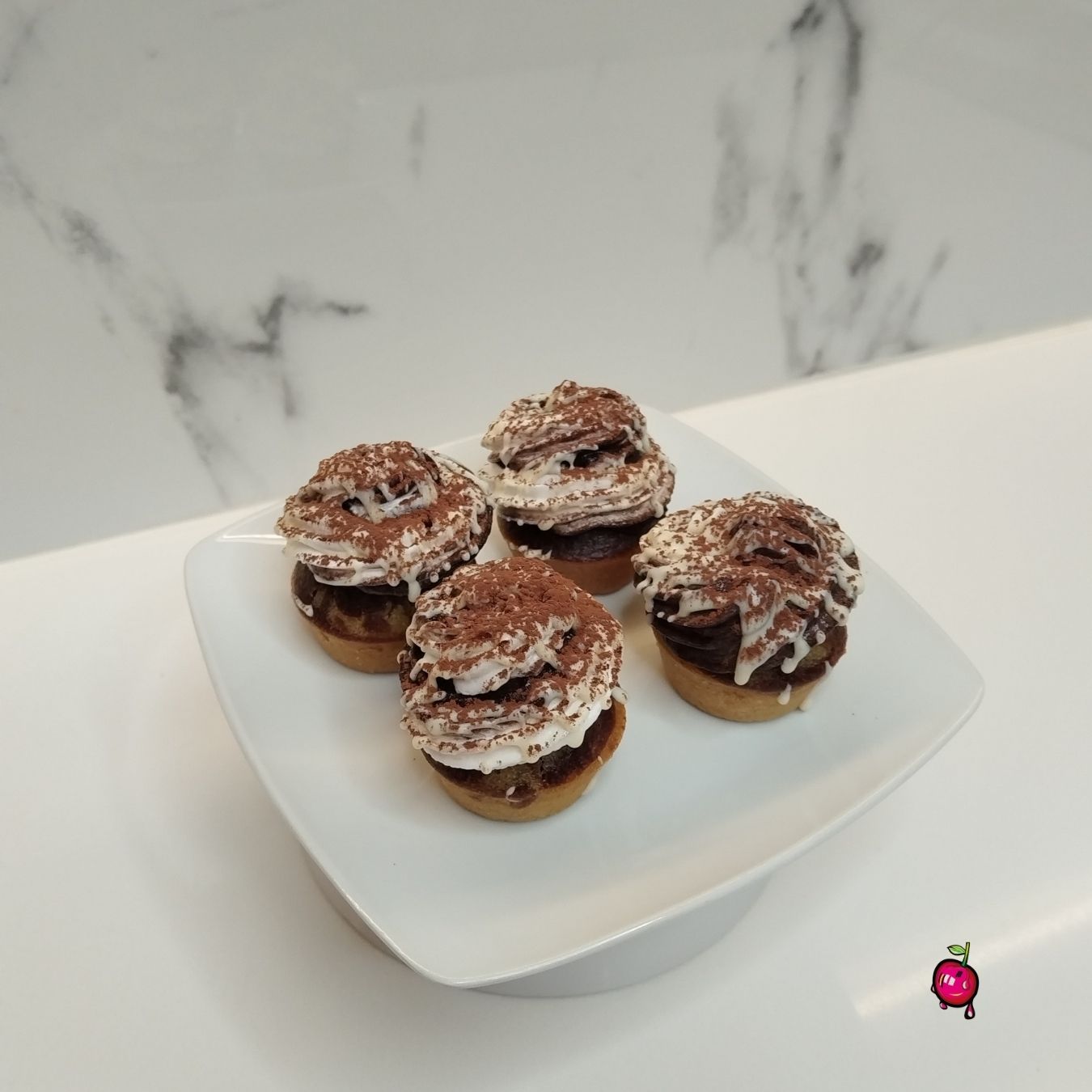 Tiramisu Swirl Mini Cupcakes