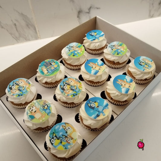 Bluey's Backyard Adventure Cupcakes