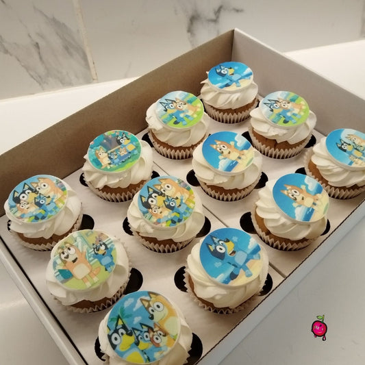 Bluey's Backyard Adventure Cupcakes