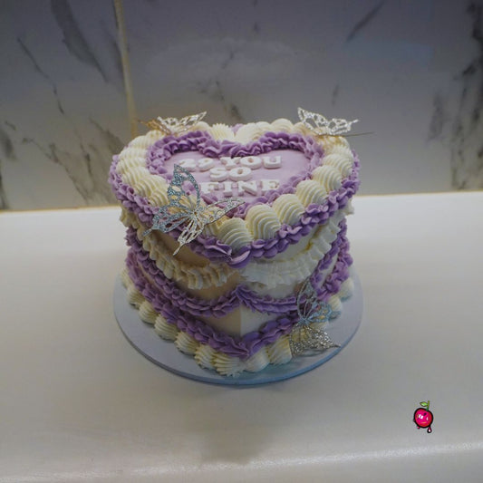 29 You So Fine Vintage Heart Cake