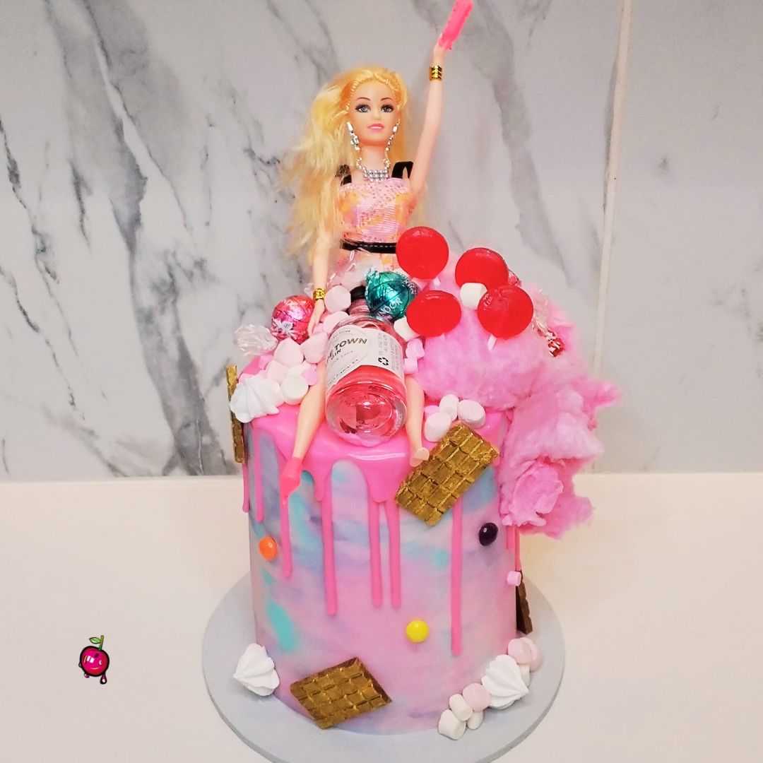 Party Barbie Themed Birthday Cake