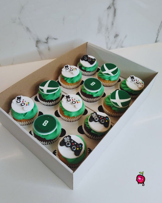 XBox Themed Birthday Cupcakes