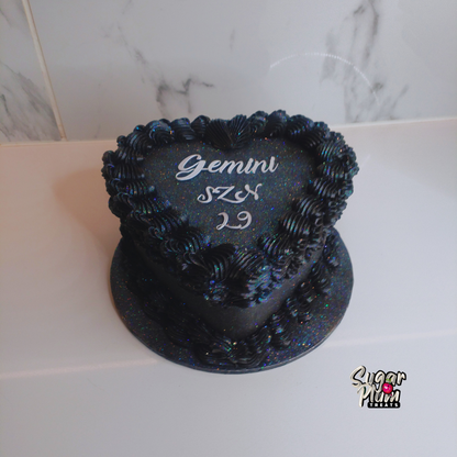 Gemini SZN Heart Cake