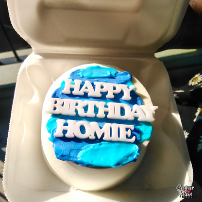 “ Happy Birthday Homie” Lunchbox Cake