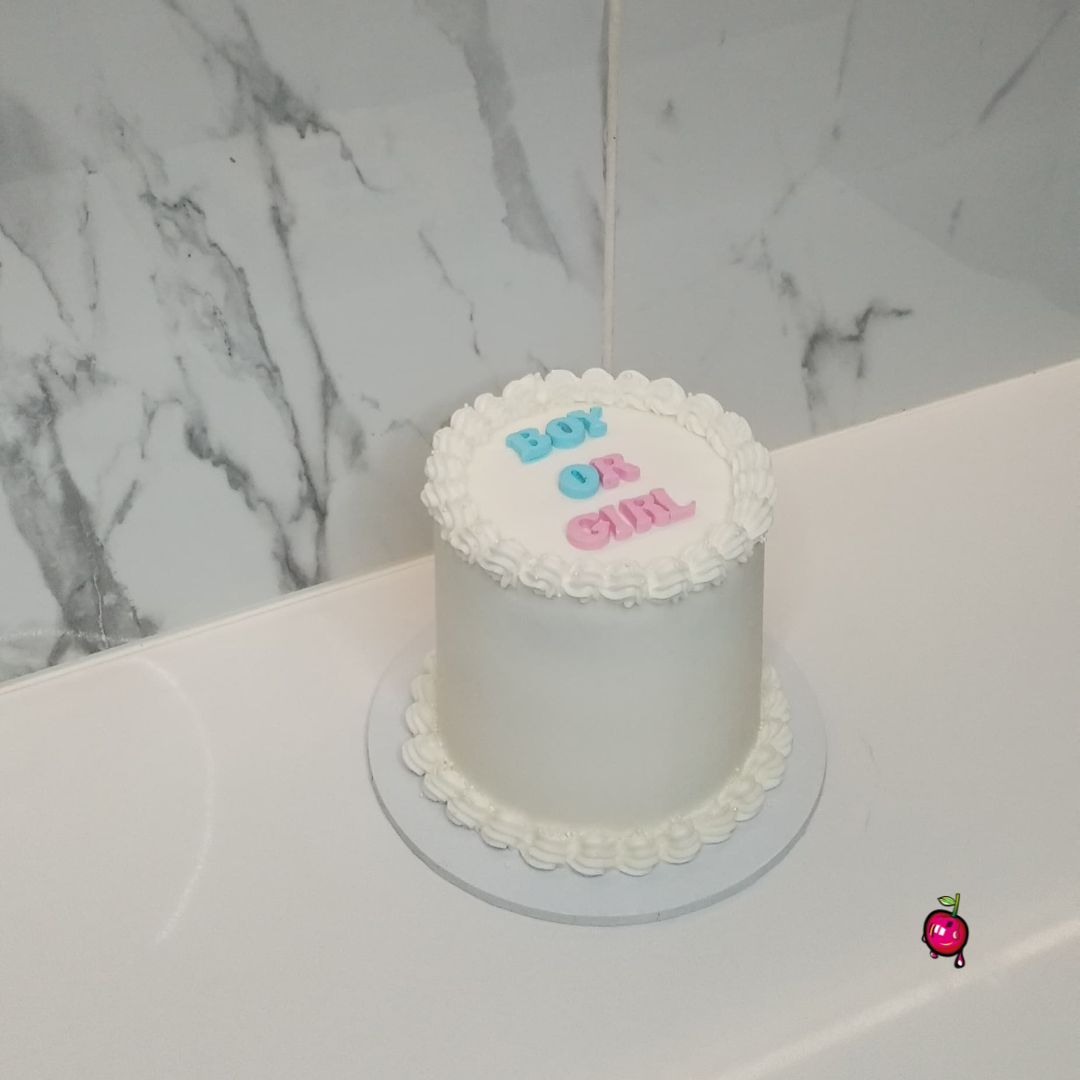 Boy or Girl Gender Reveal Cake