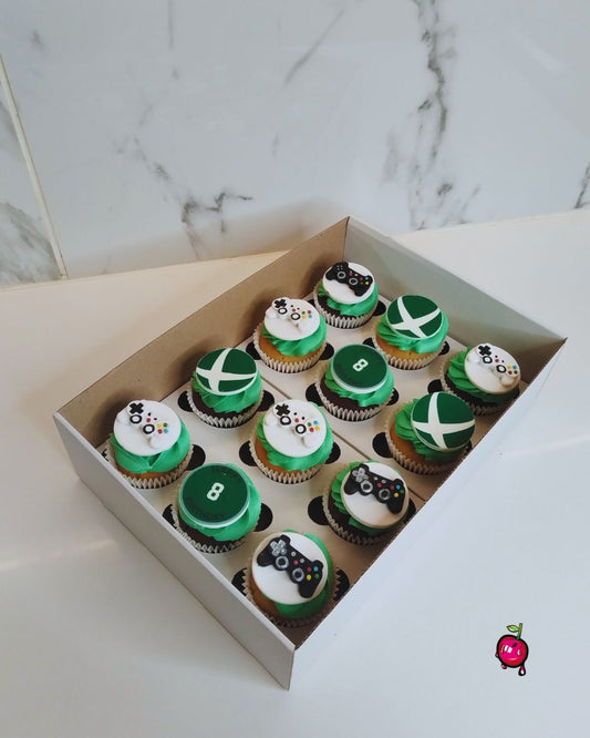 XBox Themed Birthday Cupcakes