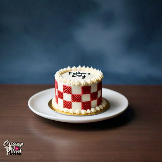 Father's Day Checkers Lunchbox Cake