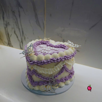 29 You So Fine Vintage Heart Cake