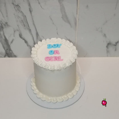 Boy or Girl Gender Reveal Cake