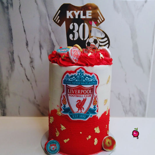 30th Liverpool Jersey Birthday Cake