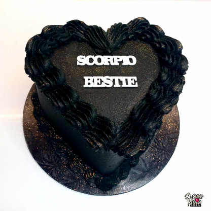 Your Bestie's Starsign Heart Cake