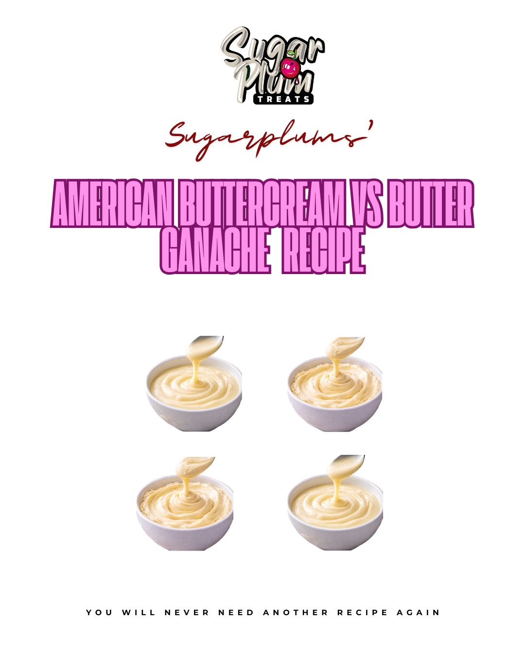 Sugarplum's American Buttercream VS Butter Ganache Recipe & Checklist