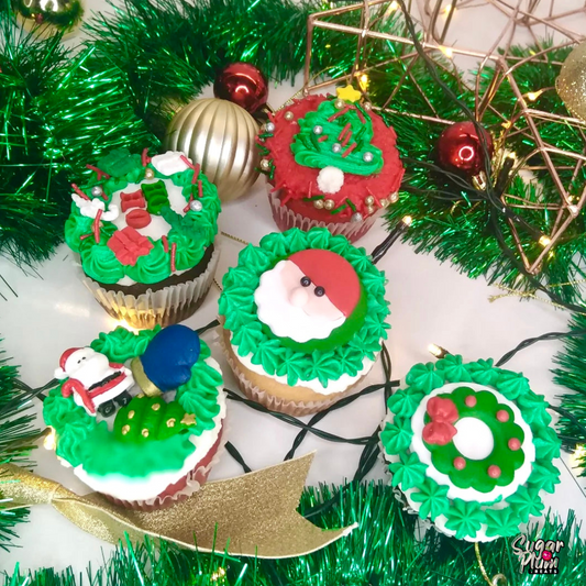 Christmas Themed Cupcakes