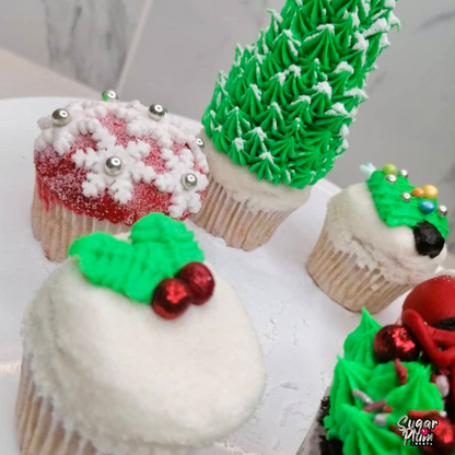 Christmas Snow Themed Cupcakes