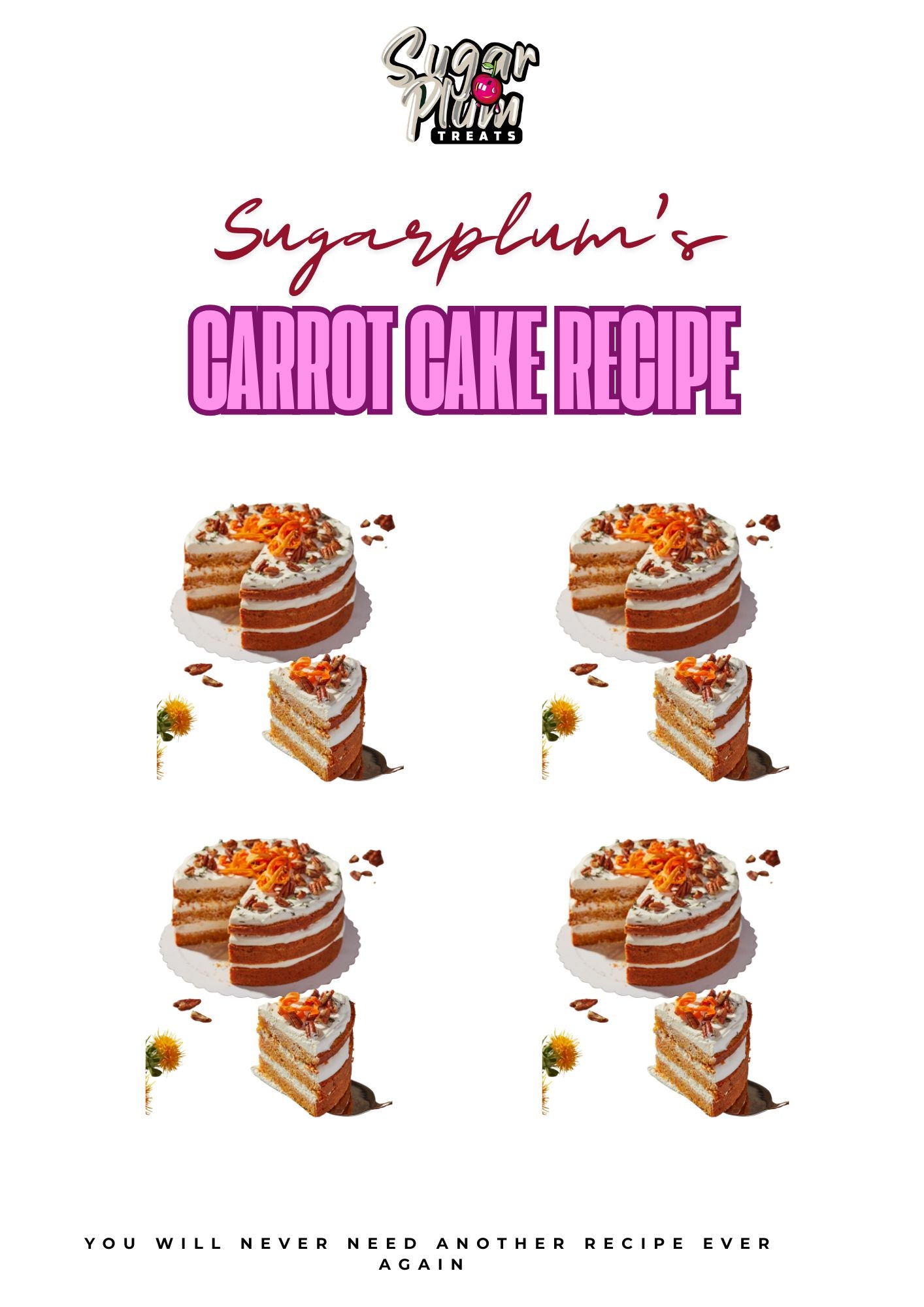 Sugarplum's Original Carrot Cake Recipe