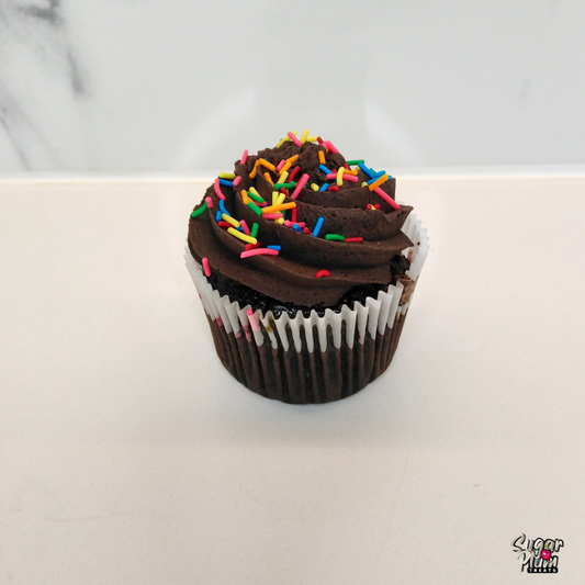 Chocolate Funfetti Cupcakes