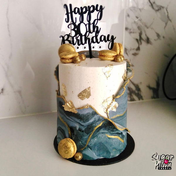 30th Birthday Marble Cake