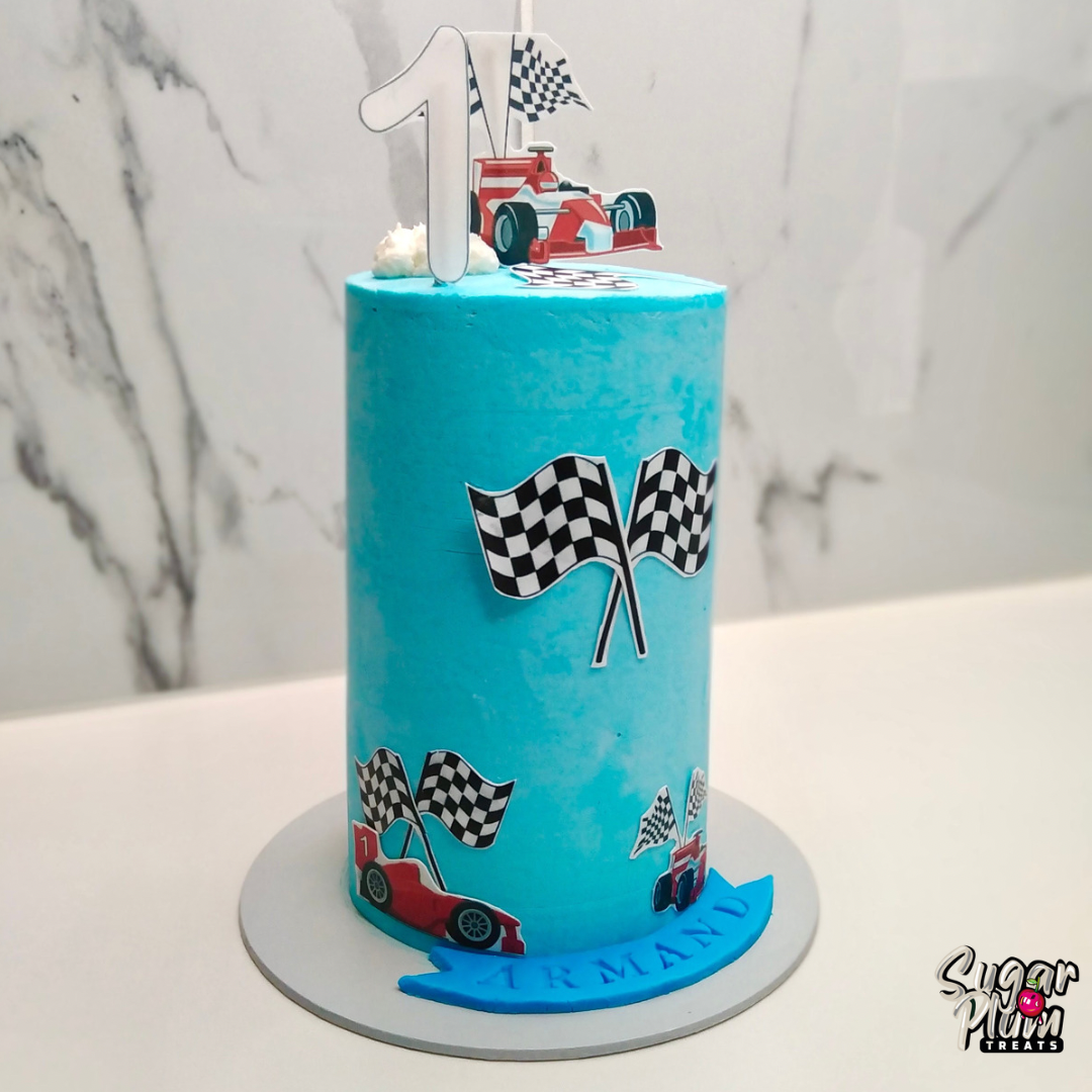 Race car Themed Mini Birthday Cake